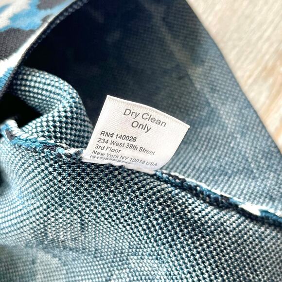 Parker Hartley Knit Long Sleeve Mini Dress | Black/Blue‎ Size Small - Picture 5 of 8